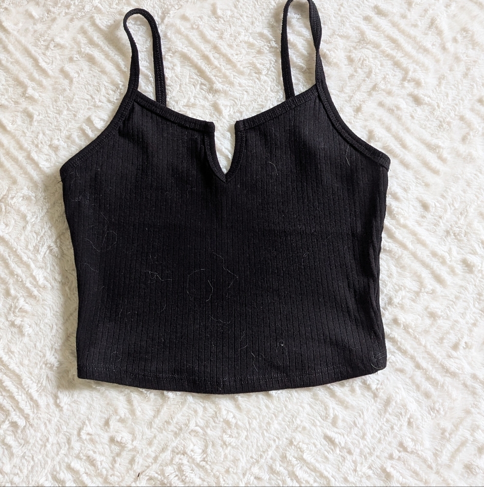 Black Crop Top - Picture 3 of 4